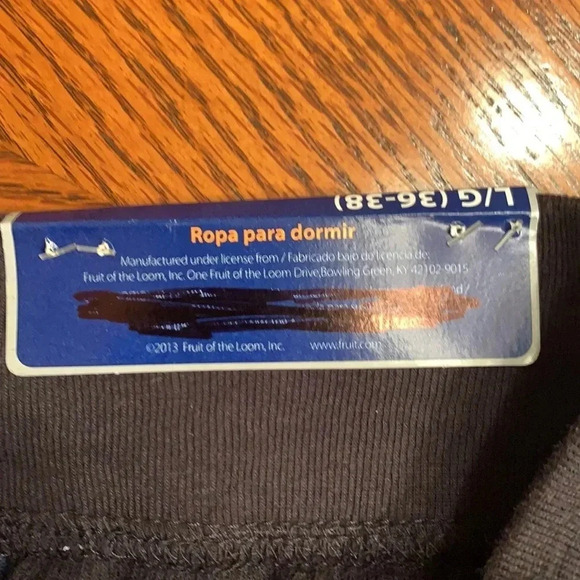 Sleepwear Fruit of the Loom Bottoms NWT 36/38 - Picture 4 of 7